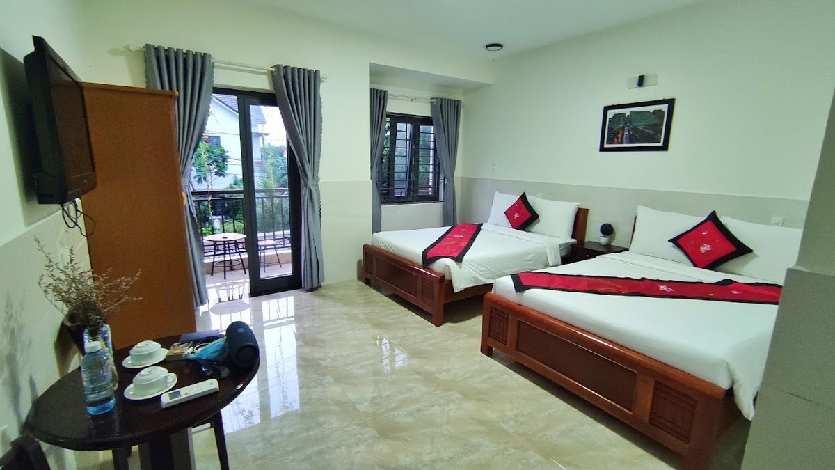 Hoi An Coco village Homestay pool and grounds in Cua Dai