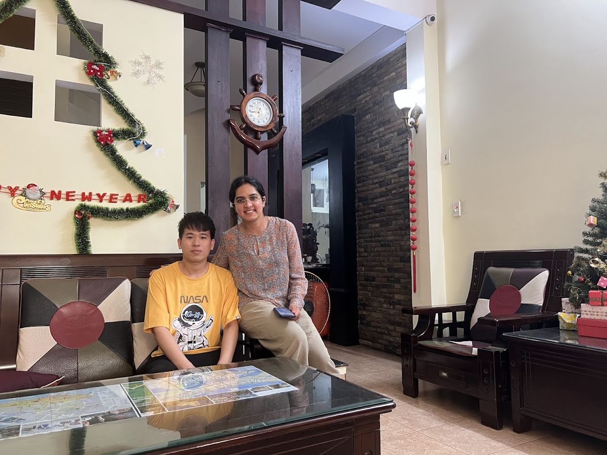 KHANG HOMESTAY room interior in Da Nang City Centre