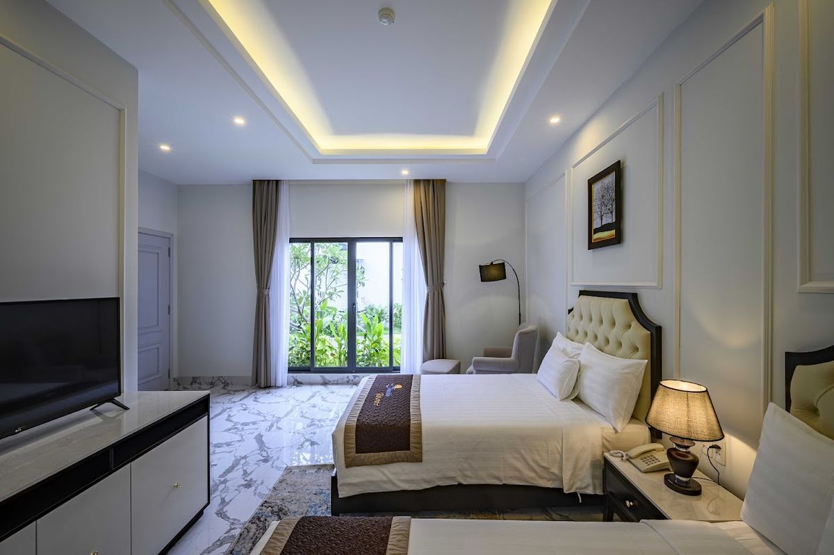 Seaside Boutique Resort Quy Nhon pool and grounds in Hoi An Old Town