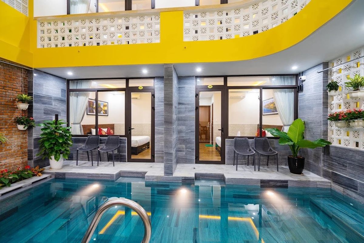 The Lit Villa room interior in Hoi An Old Town