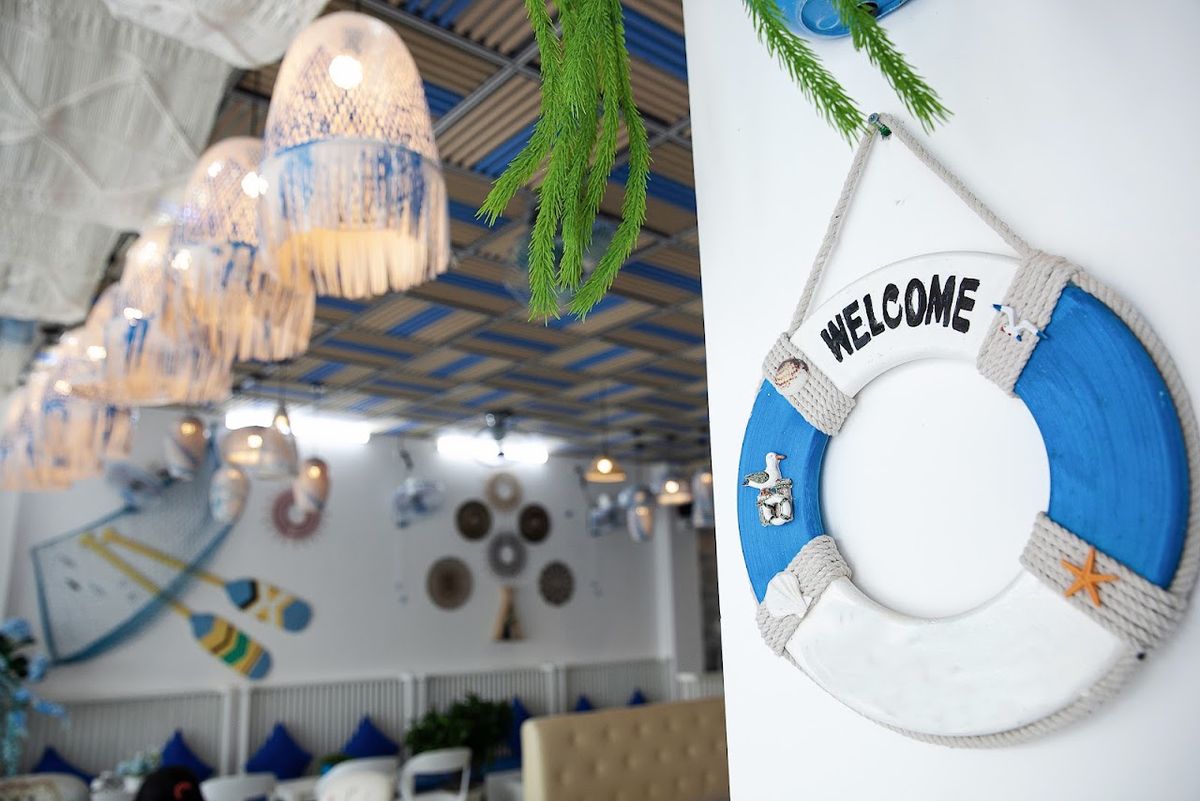 TNJ Tasmania Hotel, Restaurant & Coffee room interior in My Khe Beach